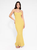Robe longue amincissante en modal gainant