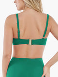 Completo bikini modellante con balza e controllo della pancia