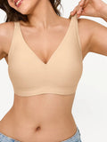 Reggiseno comfort senza cuciture con design Deep-V