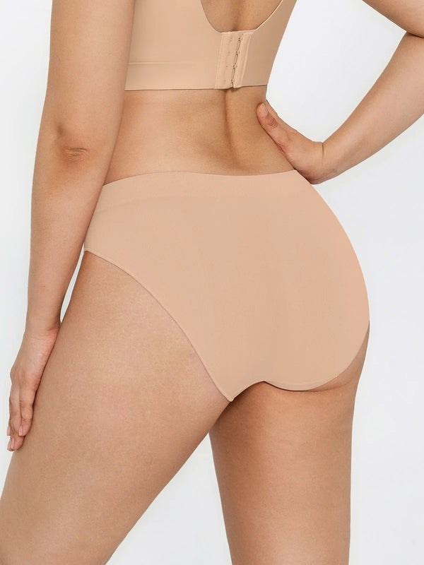 Slip elasticizzato senza cuciture a vita media