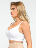 Soutien-gorge lissant sans armatures à bretelles larges réglables sans couture