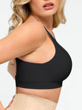 Soutien-gorge lissant sans armatures à bretelles larges réglables sans couture