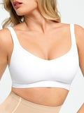Soutien-gorge lissant sans armatures à bretelles larges réglables sans couture