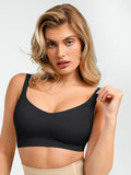 Soutien-gorge lissant sans armatures à bretelles larges réglables sans couture