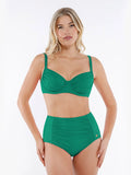 Completo bikini modellante con balza e controllo della pancia