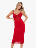 Shapewear Lace Inset Tummy Control Midi Dress