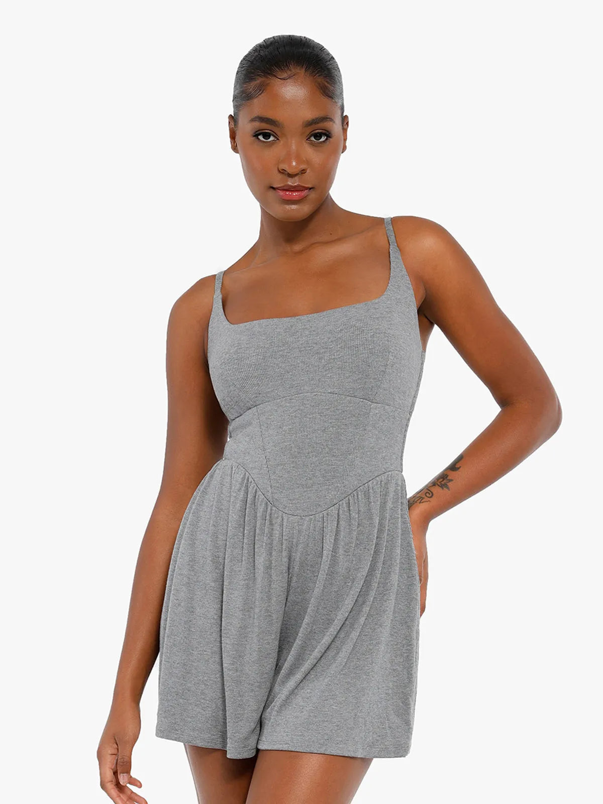 Shapewear Tummy Control Wide-Leg Modal Romper – Popilush EU