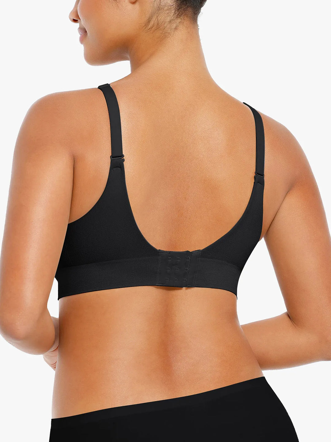 Soutien-gorge push-up sans coutures à col en V