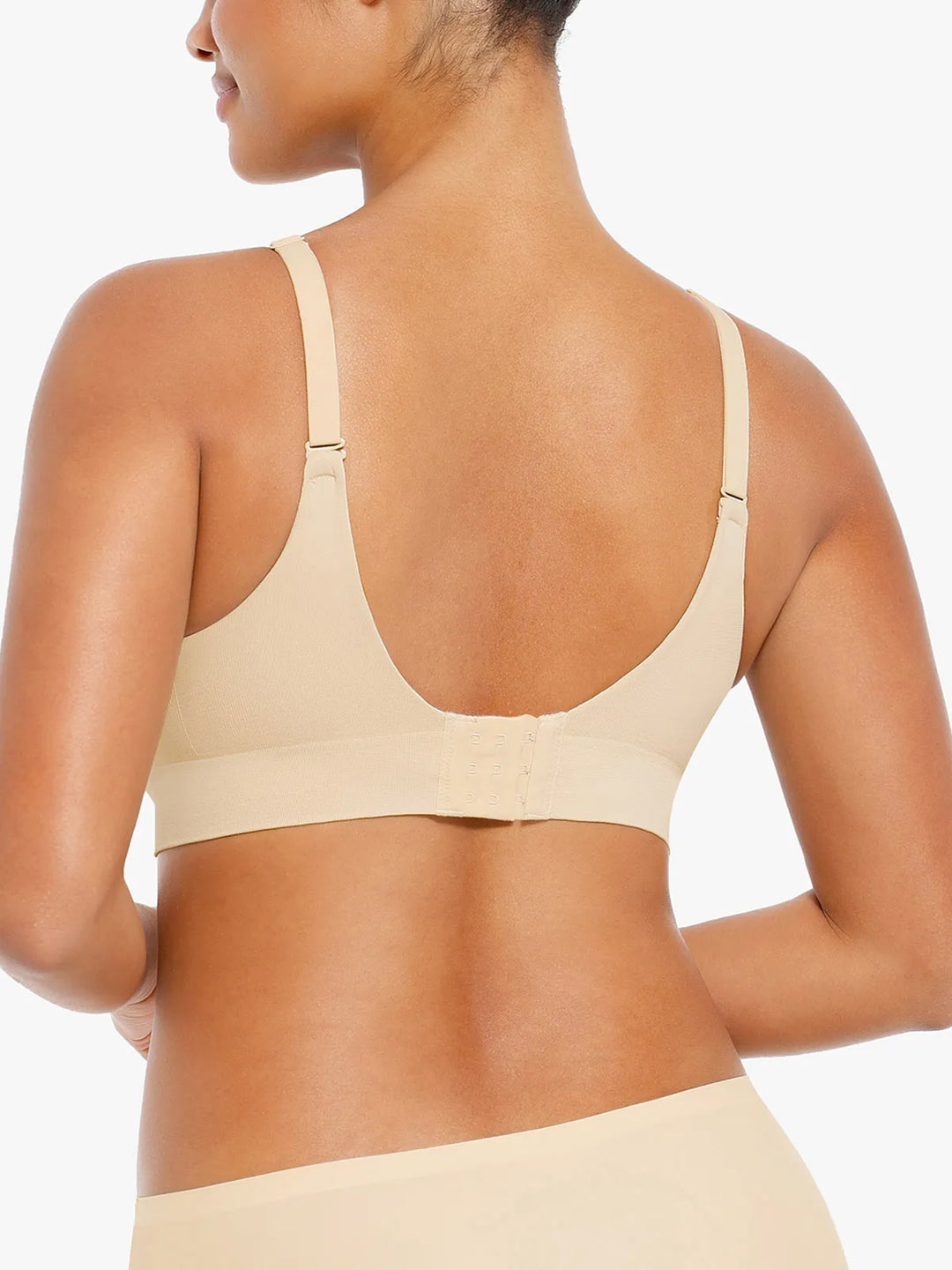 Soutien-gorge push-up sans coutures à col en V