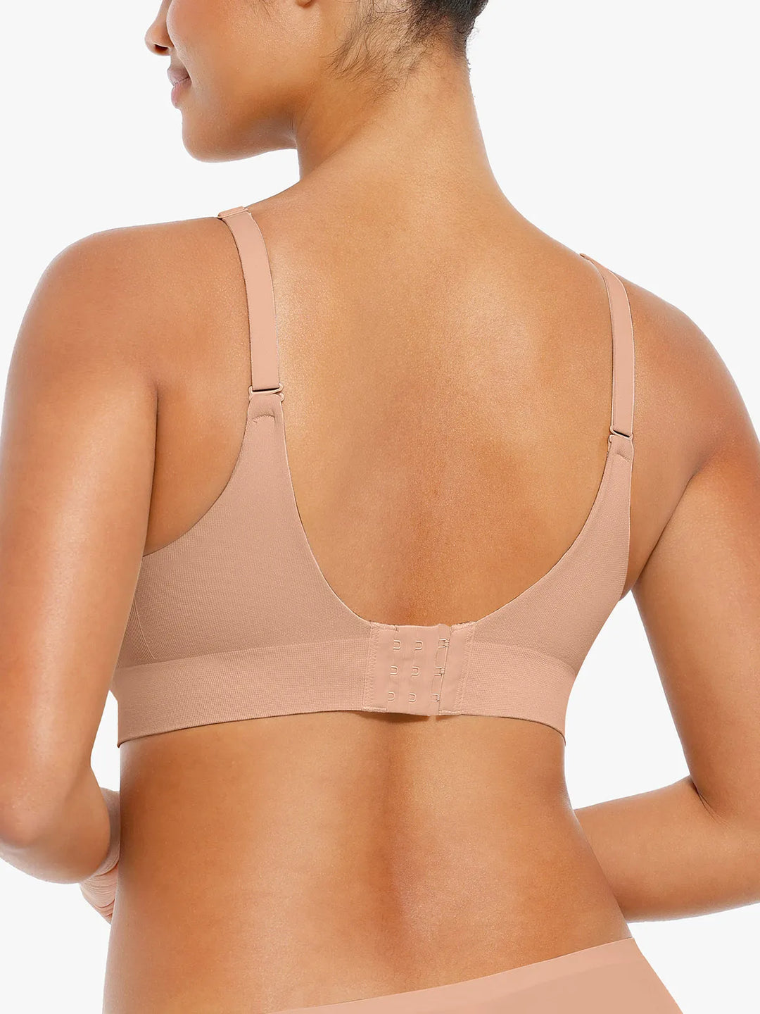 Soutien-gorge push-up sans coutures à col en V