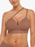 Soutien-gorge push-up sans coutures à col en V