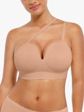 Soutien-gorge push-up sans coutures à col en V