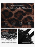 Popilush X Angela Shapewear Leopard Mesh Detachable Strap Sculpting Corset Top