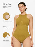 Shapewear Metallic Nahtloser Bauch-weg-Bodysuit mit hautfreundlichem Tragegefühl