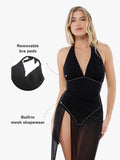 Costume da bagno con ferretto e copricostume Shapewear Tummy Control