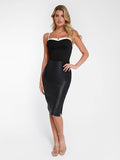 Shapewear-Body mit kontrastierendem BH-Träger und Bauchkontrolle