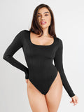 Shapewear Long Sleeve Tummy Control Thong Bodysuit
