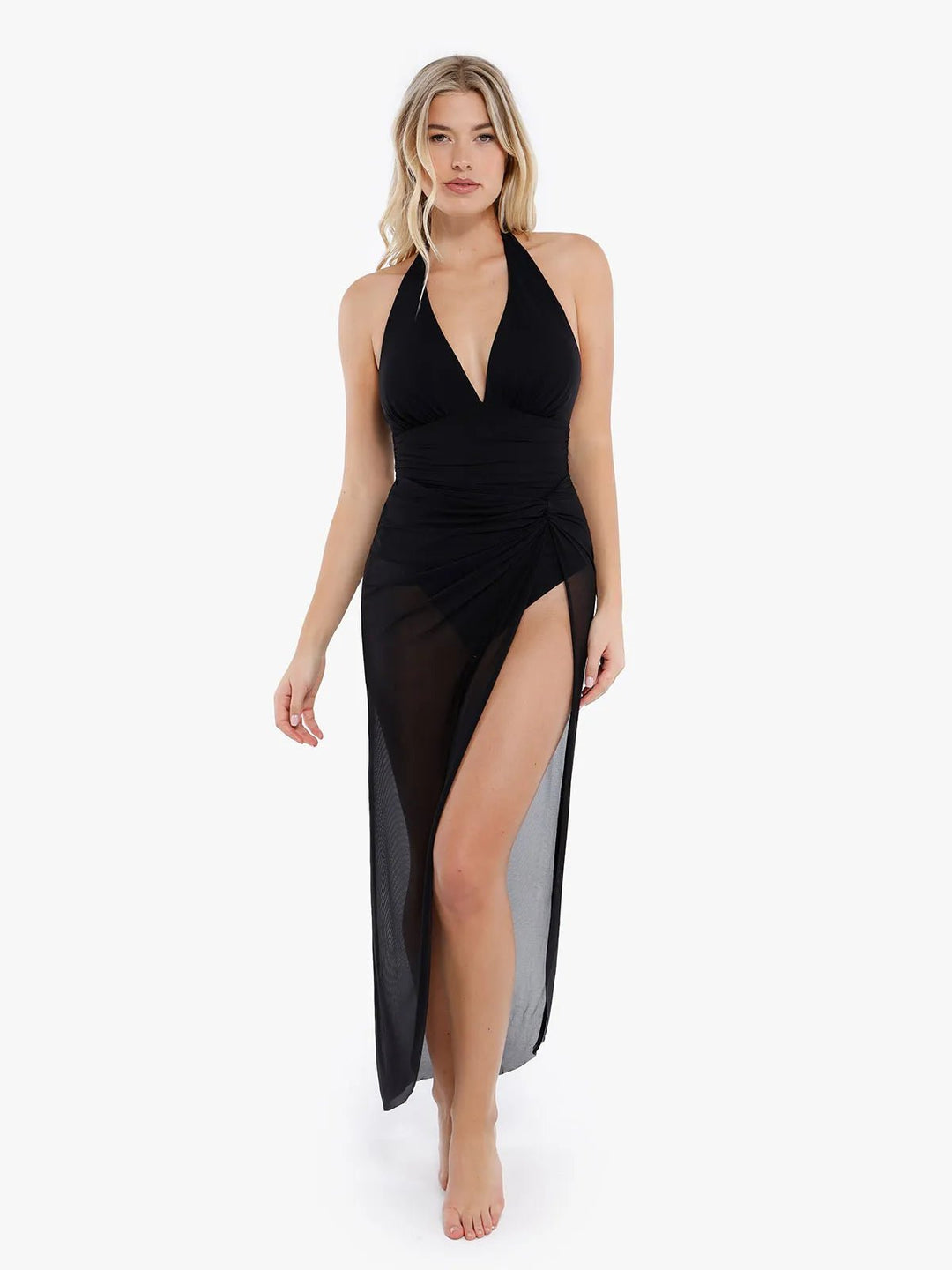 Costume da bagno con ferretto e copricostume Shapewear Tummy Control