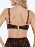 Completo bikini modellante con balza e controllo della pancia