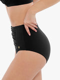 Completo bikini modellante con balza e controllo della pancia