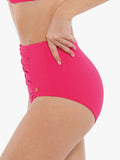 Completo bikini modellante con balza e controllo della pancia