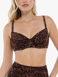Completo bikini modellante con balza e controllo della pancia