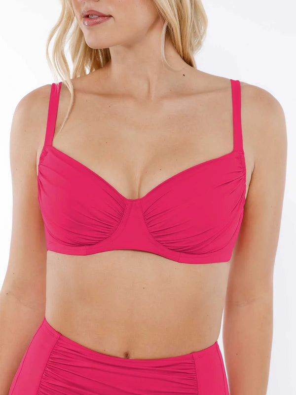 Completo bikini modellante con balza e controllo della pancia
