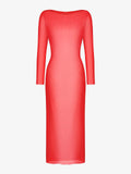 Popilush® Outerwear Red / S The Popilush Long Sleeve Sheer Mesh Maxi Cover-Up