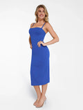 Popilush? Cooling Bodycon Summer Dress The Shapewear Dress Bluetag Cooling Tube Maxi