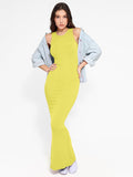 Abito lungo snellente senza maniche con scollo a giro in modal Shapewear