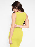 Abito lungo snellente senza maniche con scollo a giro in modal Shapewear