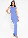Abito lungo snellente senza maniche con scollo a giro in modal Shapewear
