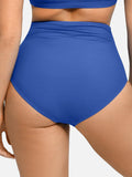 Completo bikini modellante con top e slip arricciati e modellanti